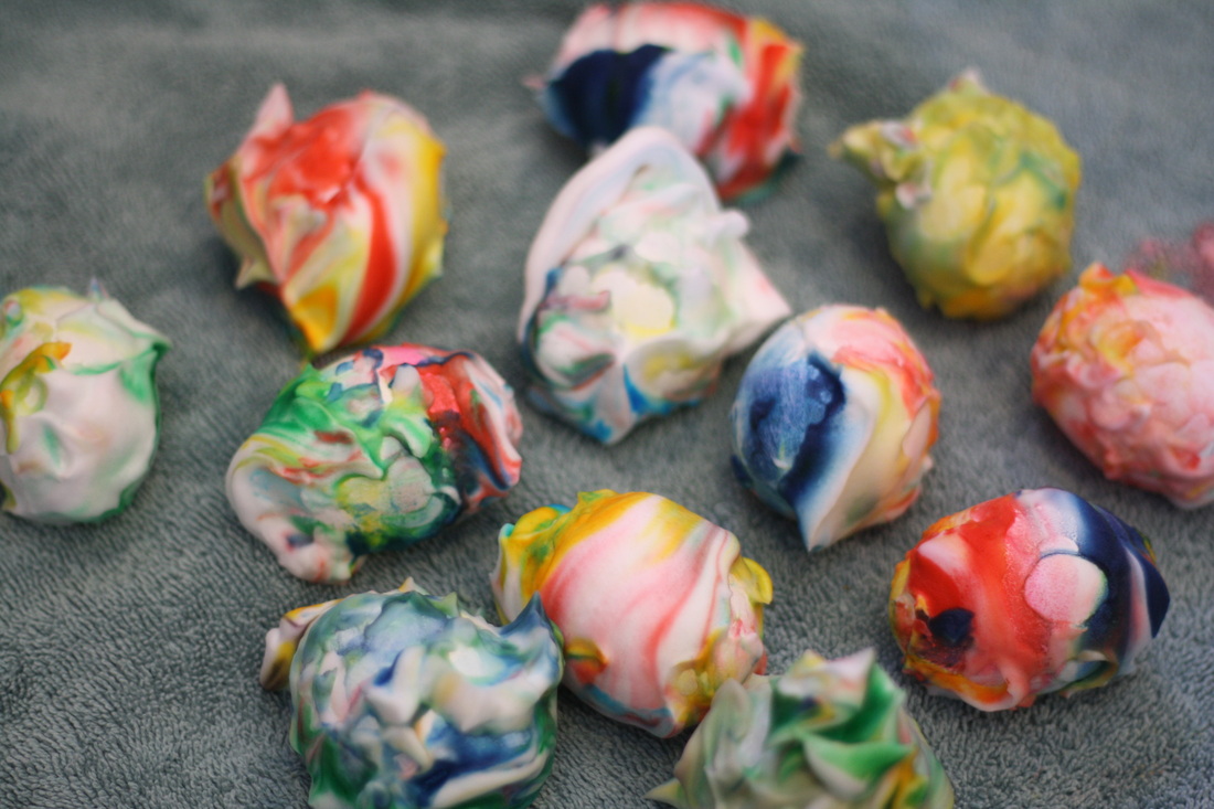 Shaving Cream Easter Eggs - Hilary's Home Daycare