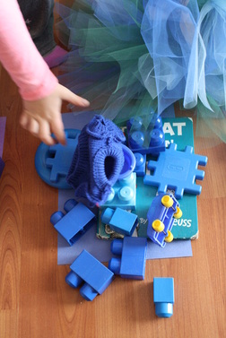 Preschool color sorting