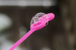 Freezing Bubbles at Hilary's Home Daycare & Preschool