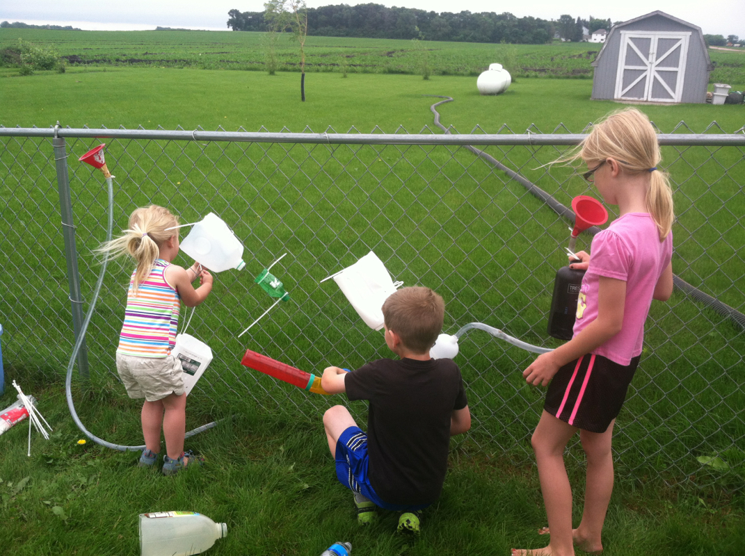 Outdoor Water Wall - Hilary's Home Daycare & Preschool