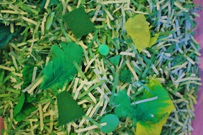 St. Patrick's Day sensory tub