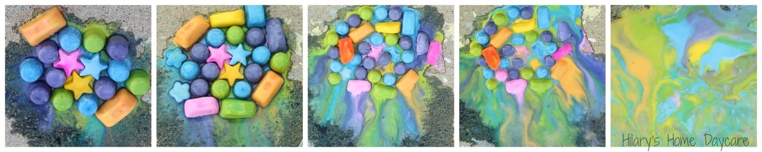 Frozen Chalk Cubes -- Hilary's Home Daycare