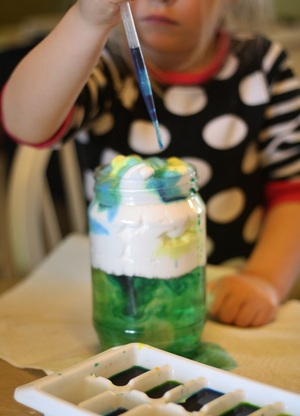 Hilary's Home Daycare - Clouds In a Jar Science